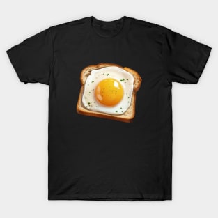 Egg Fried Toast Sandwich Bread Vintage Yummy Kawaii Coffee T-Shirt